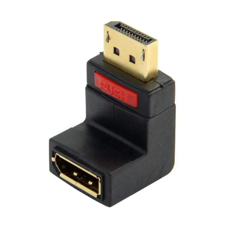 90 градусов вверх угловой DP DisplayPort папа к женскому удлинительному адаптеру |