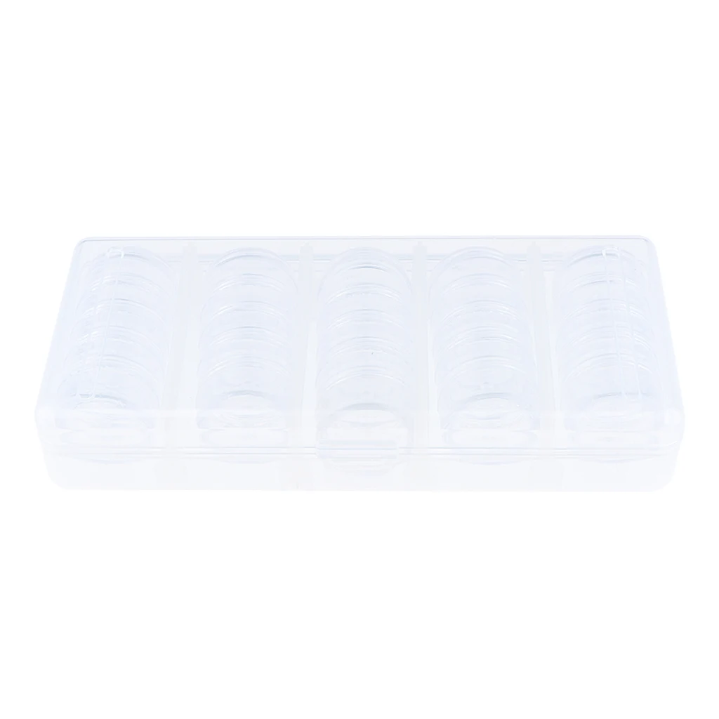 

25 Empty Jars Bottle Jars Nail Art Jewelry Glitter Powder Case