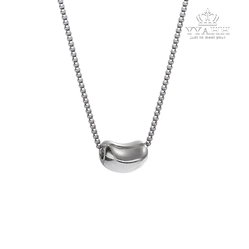 

Korean Version of Geometric Bean Hip - Style Necklace, Creative Design Collarbone Chain Temperament Fashion Necklace