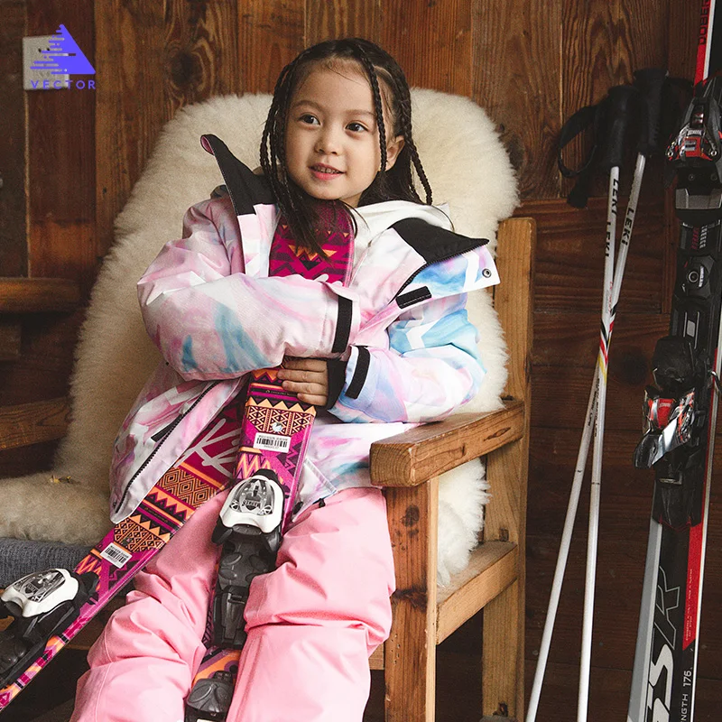Очень толстая теплая детская Лыжная куртка с капюшоном из синтетического