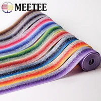 5yards meetee 38mm polyester gradient thread ribbon dusting webbing for christmas decorations diy hometextile sewing accessories