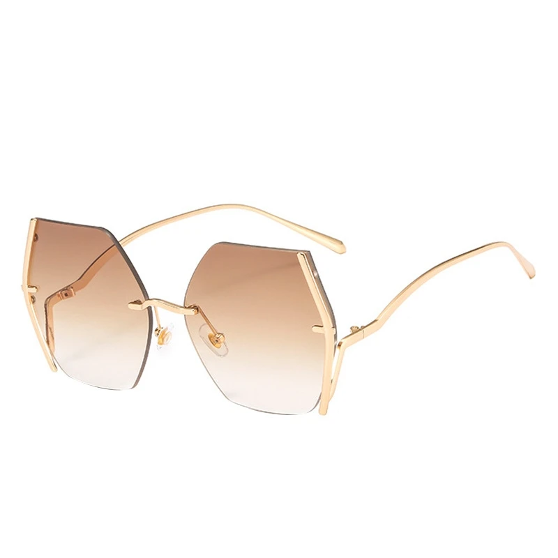 

New metal frameless Sunglasses men's and women's sunglasses Fashion Sunglasses 6566