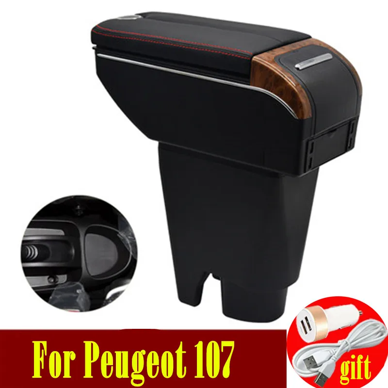 Подлокотник для Citroen C1 Peugeot 107 Toyota Aygo BJ BYD F0 с 7usb портами|Подлокотники| |