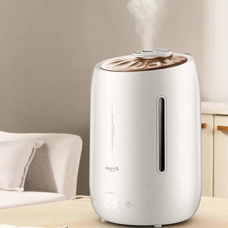deerma air humidifier household air purifying capacity 5l mist maker timing with intelligent touch screen adjustable fog free global shipping