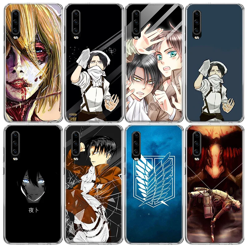 

Anime Japanese attack on Titan Phone Case For Huawei P50 P40 Pro P30 Lite P20 P10 Mate 10 20 Lite 30 40 Pro Cover Coque