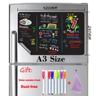 Классная магнитная доска для детей Размер А3, стикер на холодильник, школьные принадлежности, офисные принадлежности, беспылевая доска для мелов
