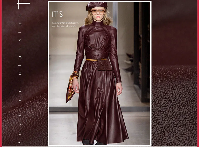 148 см эластичная кожа козьей кожи мягкая искусственная ткань для одежды