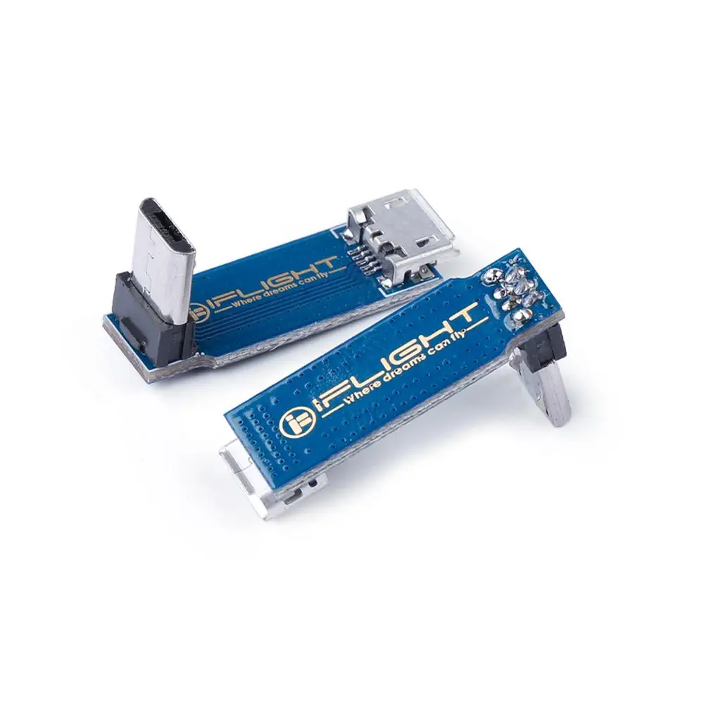 Переходная пластина iFlight L-типа 2 шт. Micro USB штырь-гнездо поддержка функции