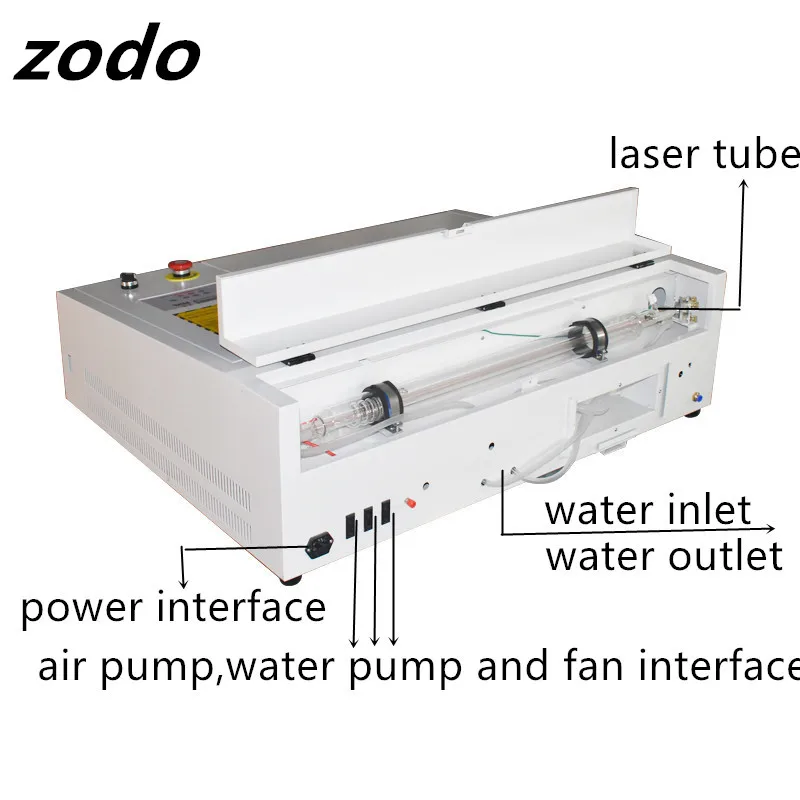 Мини лазерный гравировальный станок для ручек 4040 40 Вт CO2 гравер Настольный