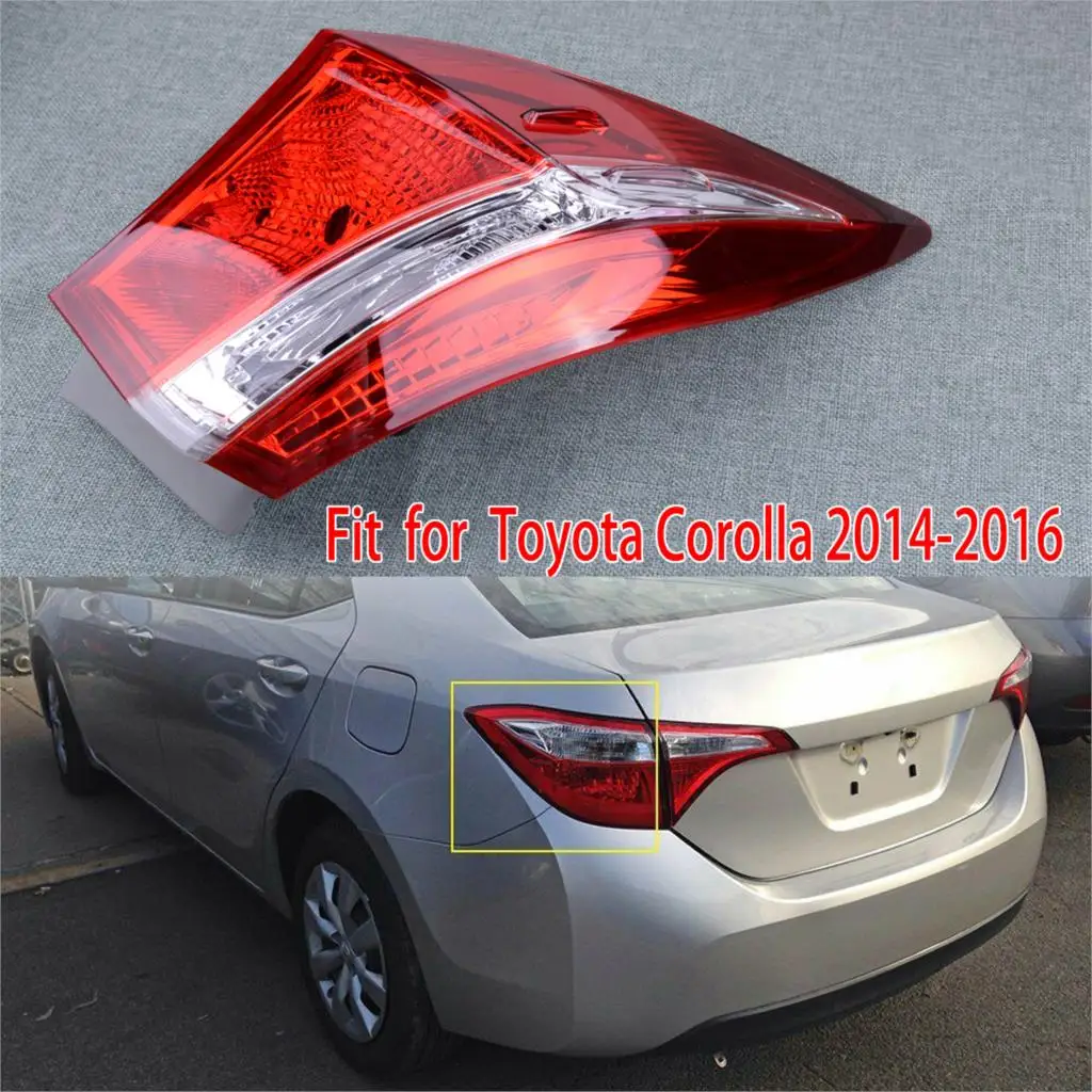 

DWCX 81560-02750 Car Left Outer Side Red Rear Tail Stop Brake Signal Light Lamp Fit for Toyota Corolla 2014 2015 2016