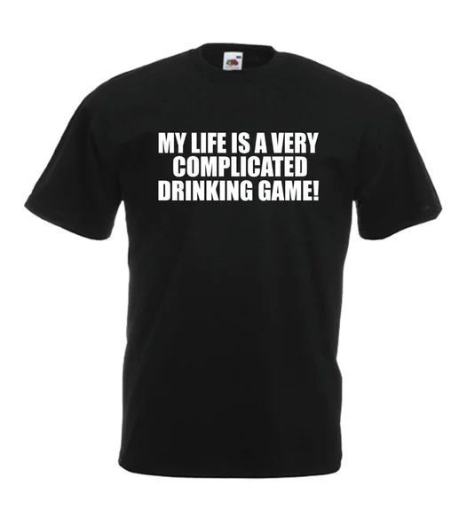 

MY LIFE IS A DRINKING GAME Xmas Gift Idea Mens Women Funny T-Shirt