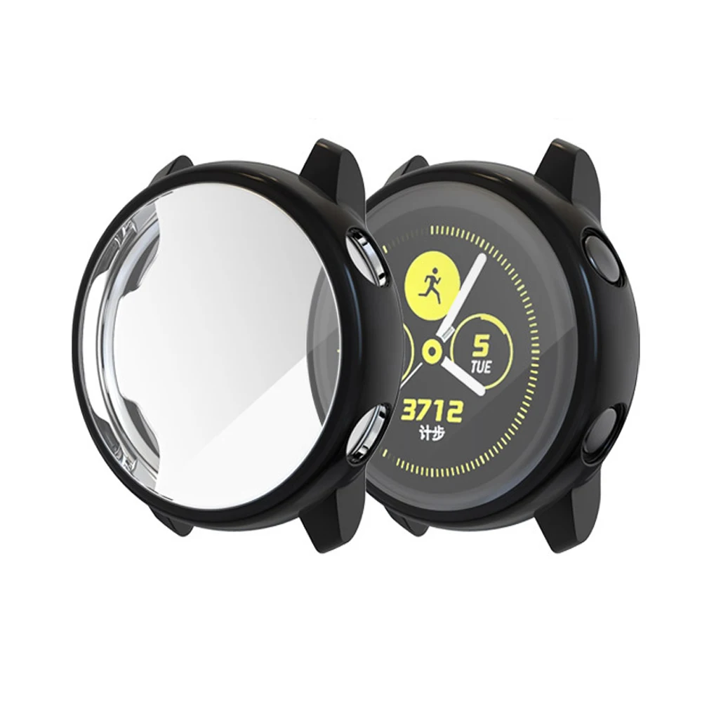 Подходит для SAMSUNG Galaxy Active Watch Protector ТПУ гальванизированный со всеми краями защита от падения мягкий