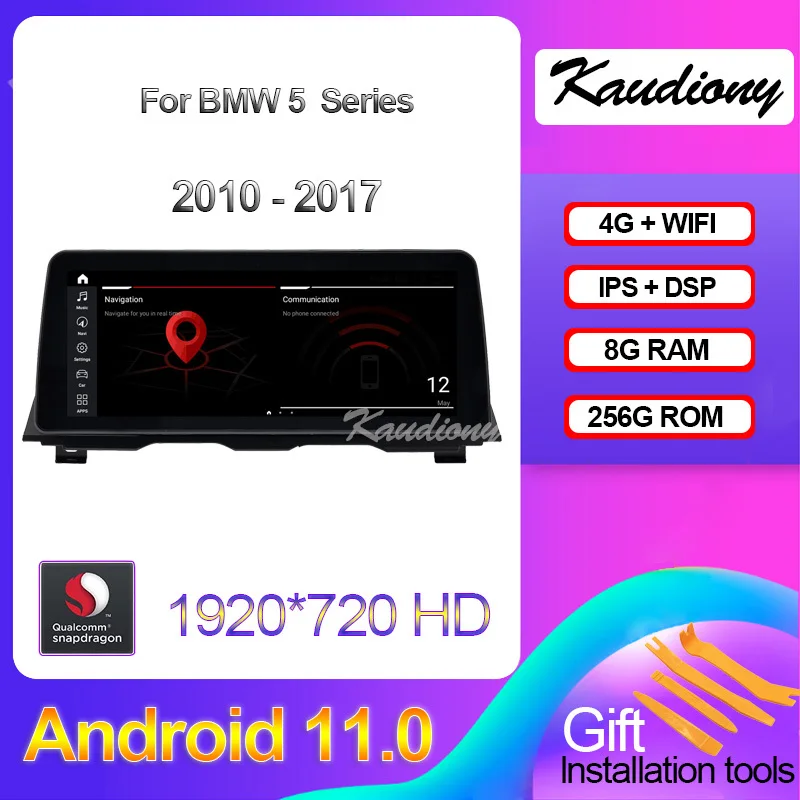 

Kaudiony 12.3" Android 11 For BMW 5 Series F10 F11 F01 Auto Radio GPS Navigation Car DVD Multimedia Player Stereo 4G 2010-2017