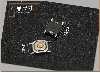 100 шт. 4*4*1 5 мгновенный Тип Тактильный кнопочный переключатель 4 Pin поверхностный