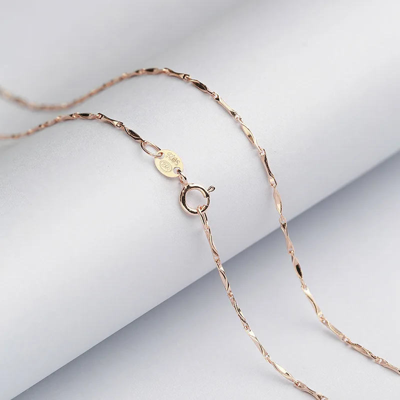 Ожерелье MIQIAO из серебряного бамбукового слитка длинная цепочка семян дыни 40 45 50 55