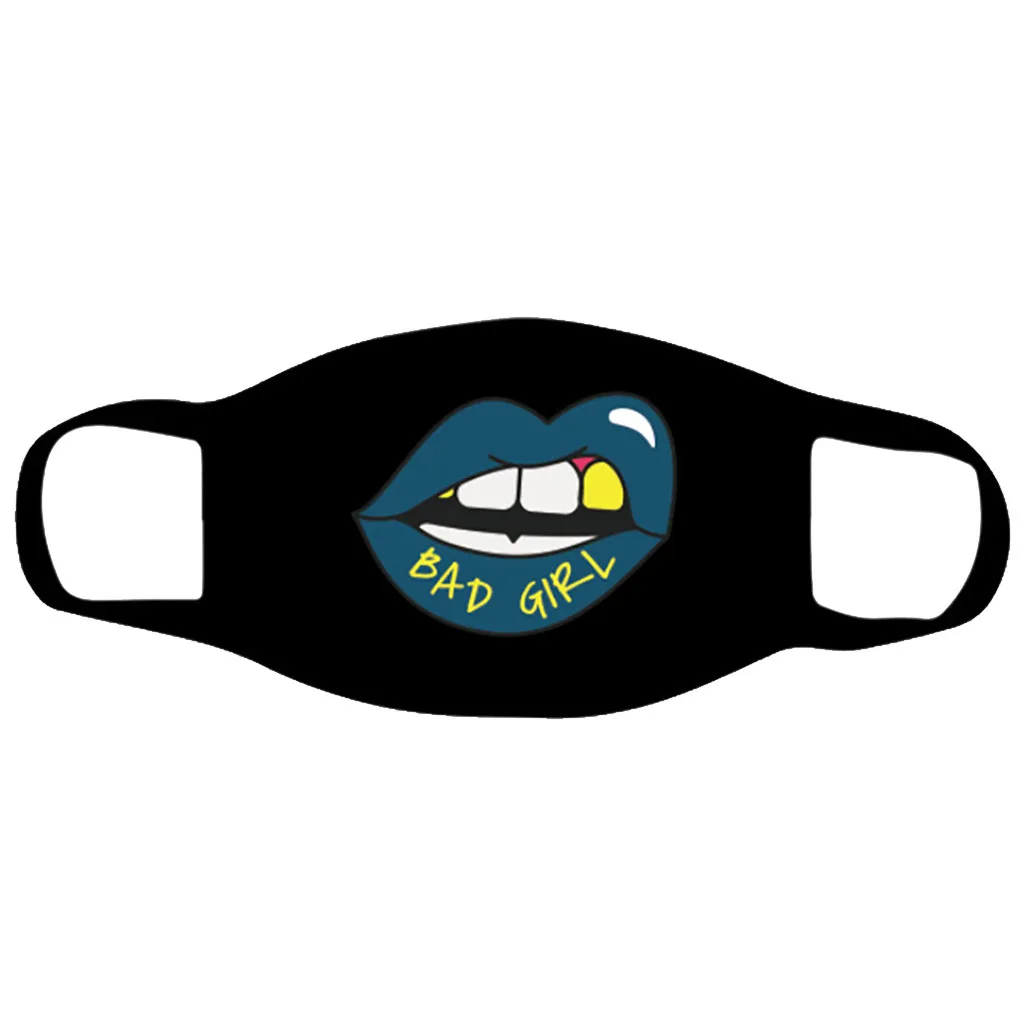 

Cross Border New Lip Personalized Face Mask Funny Washable Reusable Mouth Mask Adult Mask Dustproof Windproof Facemask Masque d5