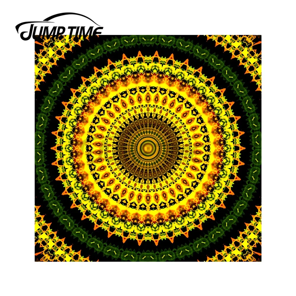 JumpTime 13x13 см Подсолнух желтый древний Amazon Золотой Природный Узор Мандала