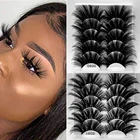 5 пар норковые ресницы волос 3D крест-накрест тонкими перекрестными пушистые ресницы для наращивания ручной работы для макияжа глаз
