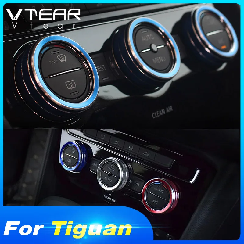 Vtear для Volkswagen VW Tiguan тигуан 2020 2019 2018 ручка кондиционера декоративная крышка