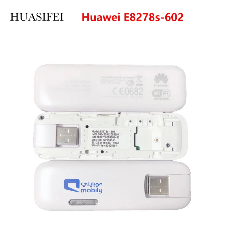 

Unlocked Huawei E8278 E8278S-602 4G Cat4 USB WIFI Dongle 150Mbps For wifi Hotspot FDD800/900/1800/2600 Modem 4g Wifi Sim Card