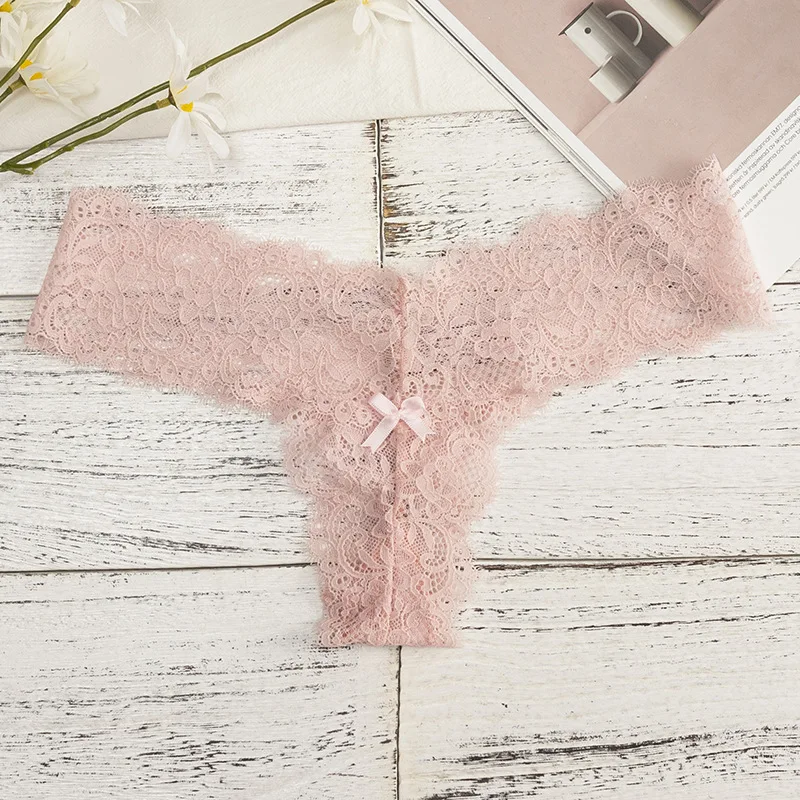 

New Lace Women's Underpants Large Size Sexy Women's Thong T-pants Transparent Lace Women's Sexy Underpants Cotton Sexy Lingerie