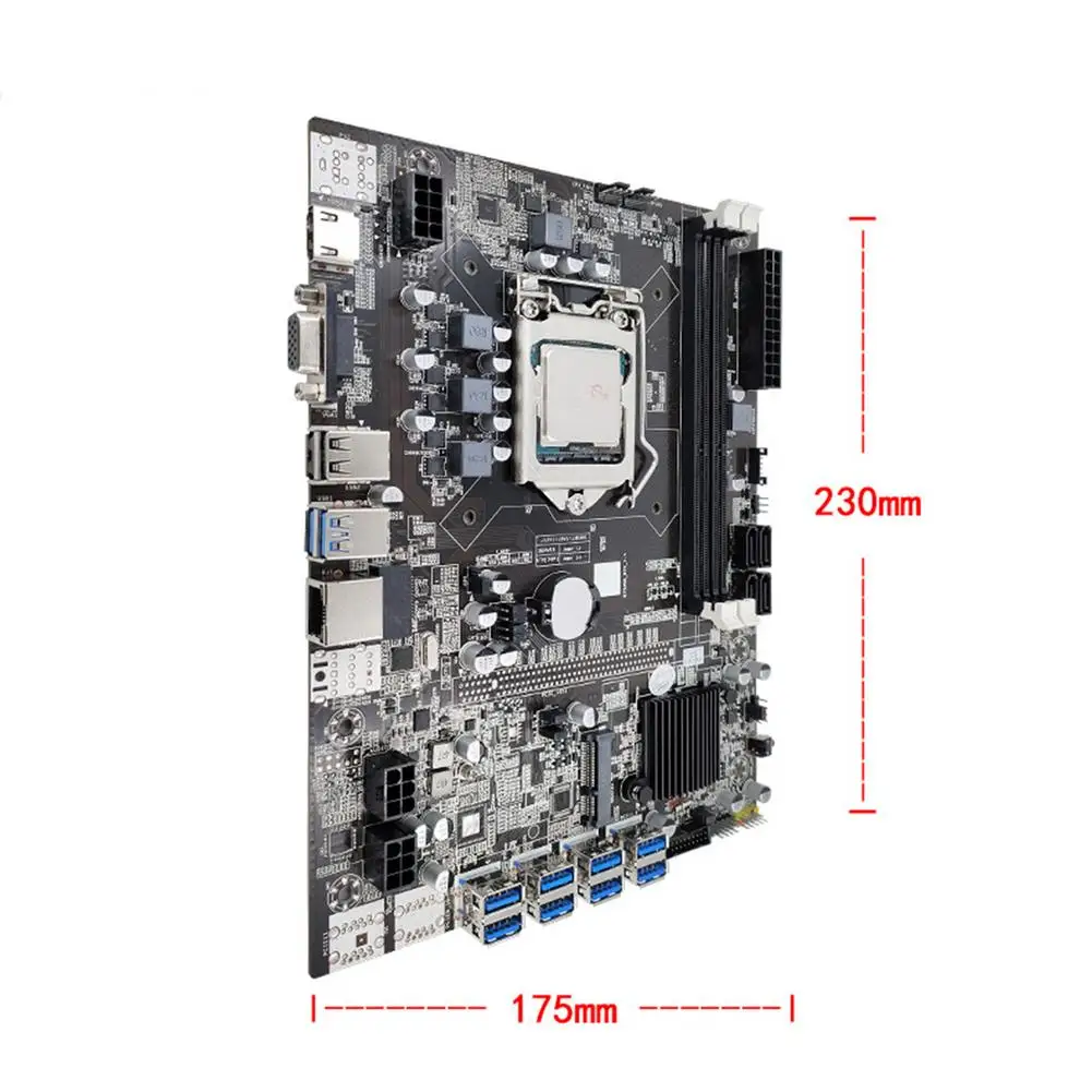 B75 X79 B85 материнская плата для майнинга B250 компьютерная 8 X PCI-E графический слот 1155