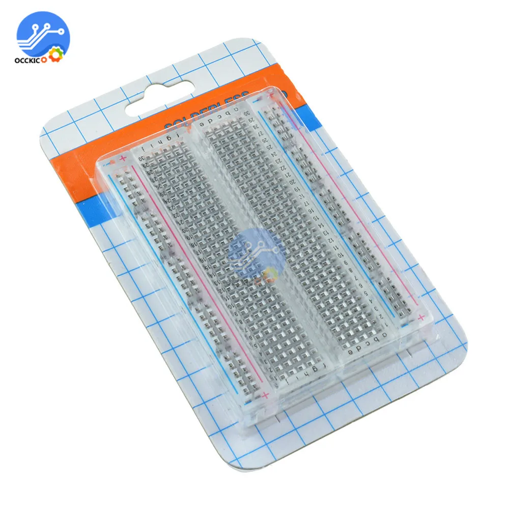 Мини макетная доска прозрачный материал 400 точек в наличии сделай сам|point|point