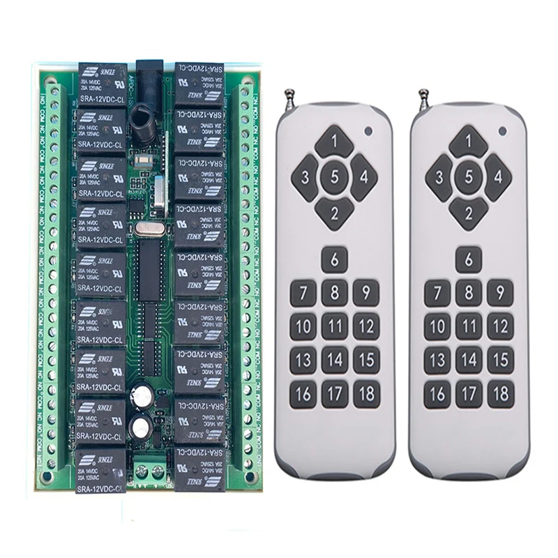 DC 12V 18CH 18 CH Радио Управление RF Беспроводной переключатель системы дистанционного