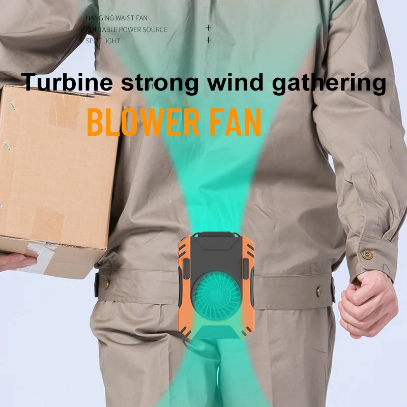 

New Waist Fan Hanging Neck Fan Portable Sports Lazy Portable Mini Fan personal Air Conditioner Fan summer 5V 5W