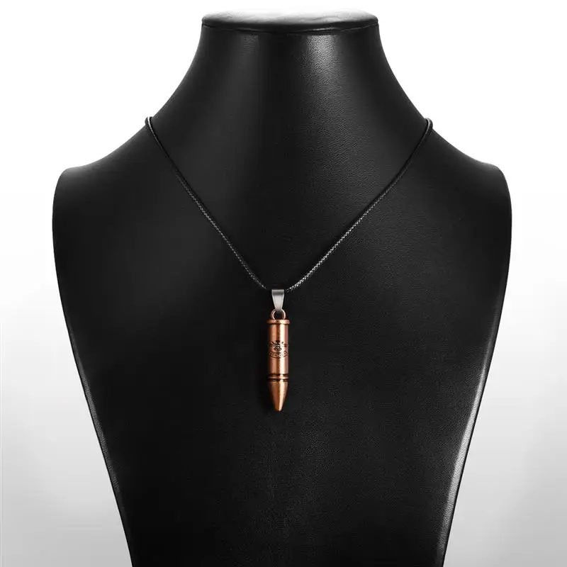 2019 Новая модная пуля готичное колье с подвеской для мужчин чокер Кожа Веревка