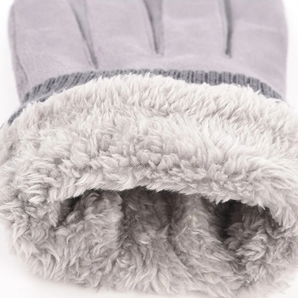 

Winter Cycling Gloves Men Women Touch Screen Warm Waterproof Outdoor Sport Driving Thicken Fishing Motorcycle Faux Suede