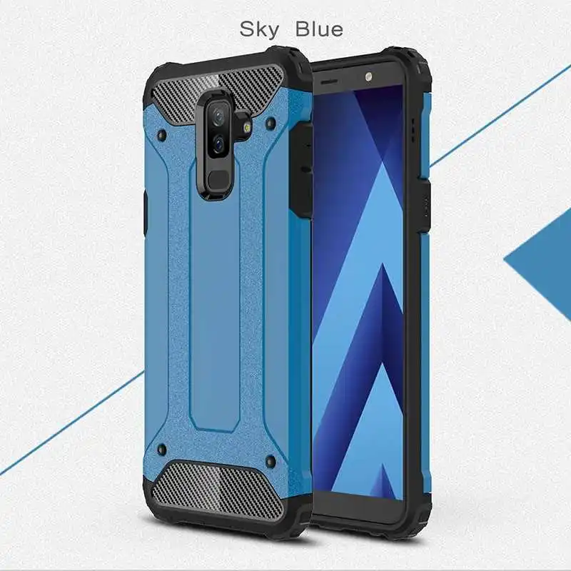 Mokoemi Armor ударопрочный чехол для samsung Galaxy J8 J6 J4 Plus J2 Pro чехол для samsung Galaxy J7 J3 J2 Core чехол для телефона - Цвет: Sky Blue