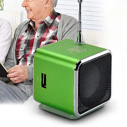 Портативный Перезаряжаемый Micro SD TF Mini USB светодиодный динамик музыкальный плеер FM