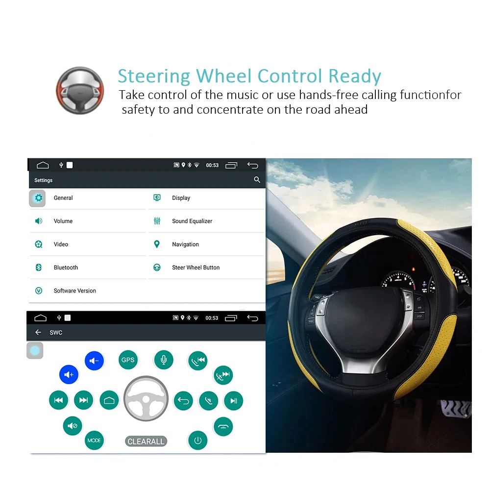 Автомобильный мультимедийный плеер Podofo стерео система с GPS Bluetooth mp4 плеером