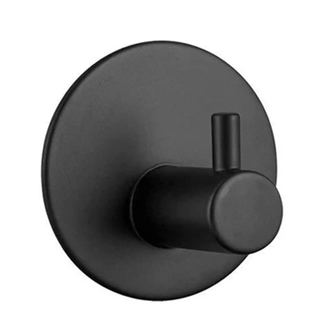 

1Pc Sticker Adhesive Stainless Steel Wall Mount Holder Hook Door Clothes Coat Hat Hanger Hanger Towel Clothes Robe Rack