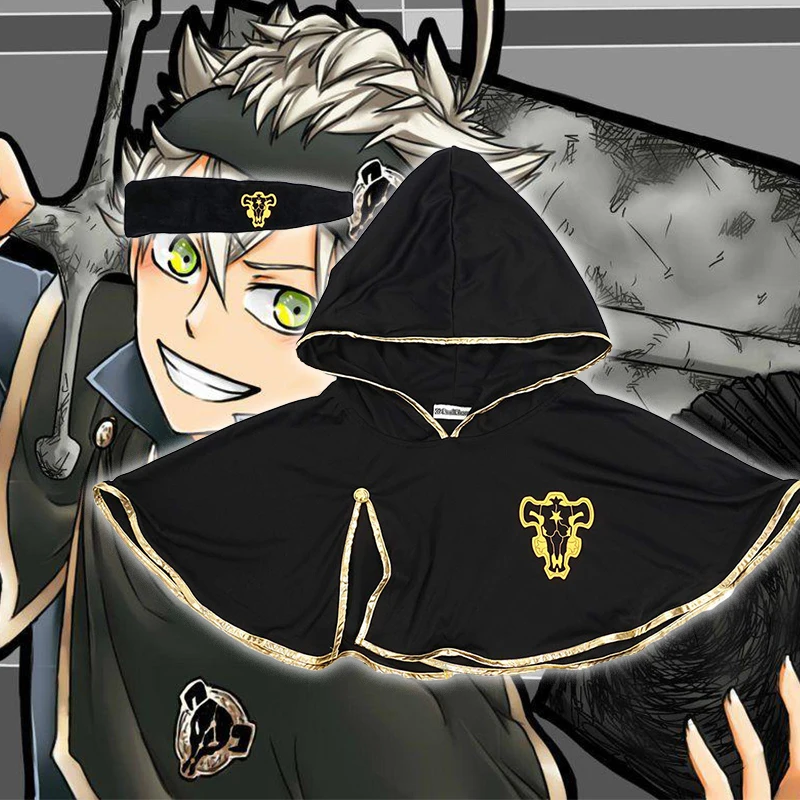 Аниме Черный клевер черный Bull накидка Аста Косплэй пять с изображением