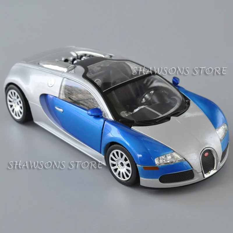 Модель спортивного гоночного автомобиля Bugatti Veyron 1:24 литый под давлением