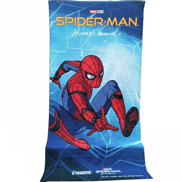 Spiderman Disney Mc queen Cars, домашние банные и пляжные полотенца, одеяло для мальчиков и девочек, одежда для плавания, мочалка, полиэстер, 70x140 см - Цвет: Spiderman