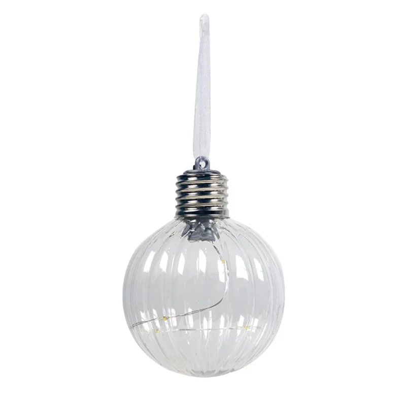 Подвесное украшение на рождественскую елку прозрачная светодиодная лампа
