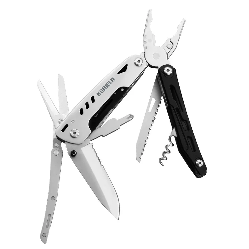 

2021 new outdoor multi-purpose knife with flint camping survival multi-purpose scissors removable tool pliers