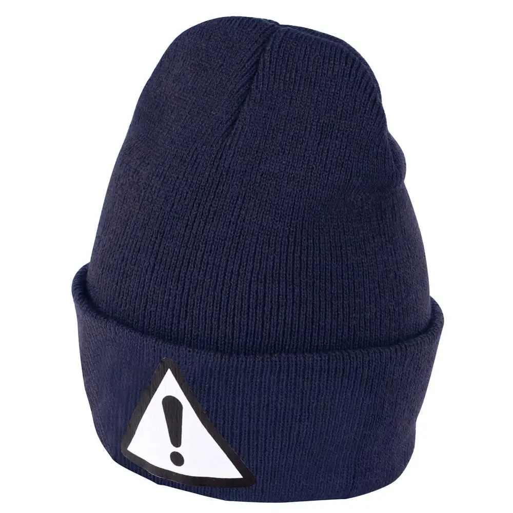 Черная трикотажная шапка с логотипом бини зимние теплые шапки Skullies вязаный чулок