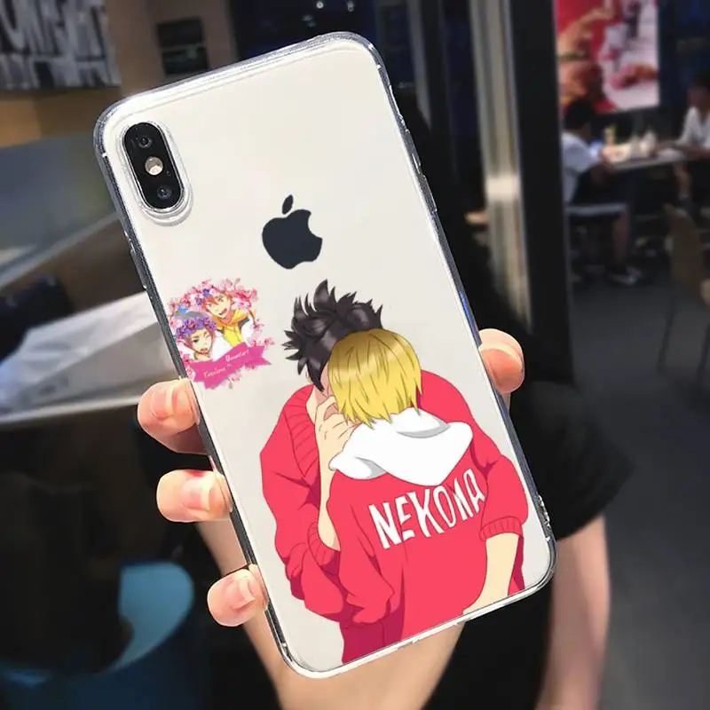 

Kenma Kozume of Haikyuu anime Phone Case Transparent soft For iphone 5 6 7 8 11 12 s c se plus mini x xs xr pro max cover shell