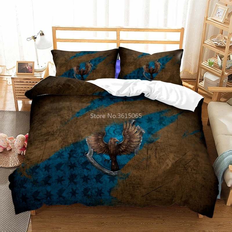 Magic School Snake Printed Duvet Cover Set Pillowcase 3d Potter Bed Linen Bedclothes Europe/Australia/USA Twin Queen King Size | Дом и сад