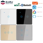 Умный настенный сенсорный выключатель 1-4 клавиши с поддержкой Wi-Fi и Bluetooth