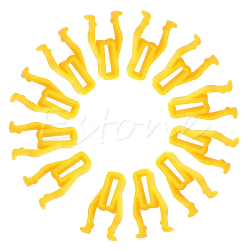 

2021 New 20Pcs Auto Car Yellow Plastic 8mm Hole Hood Prop Rod Support Clip Fastener