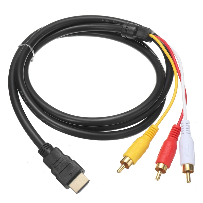 Новое поступление 5 футов HDMI-совместимый к 3 кабелям RCA высококачественный Rca