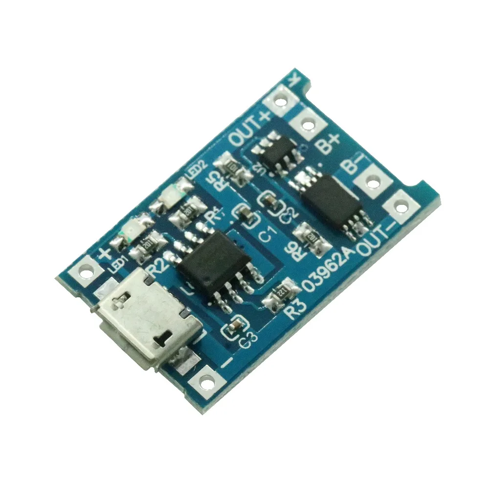 10 шт потребительских упаковок для микро USB 5V 1A 18650 TP4056 модуль зарядного устройства