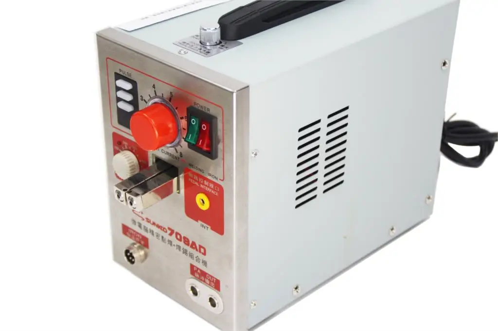 Аппарат для точечной сварки аккумуляторов SUNKKO 709AD 220 В кВт с ручкой сварщика 18650 |