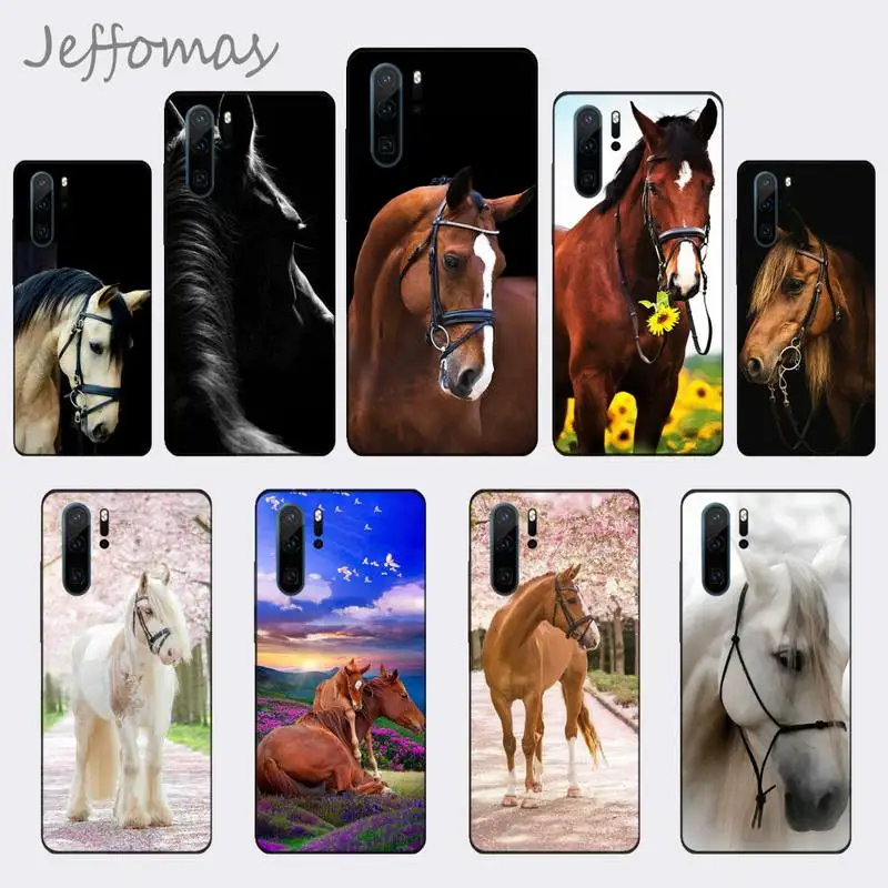 Красивый чехол для телефона с изображением лошади и животных Huawei P9 P10 P20 P30 Pro Lite smart
