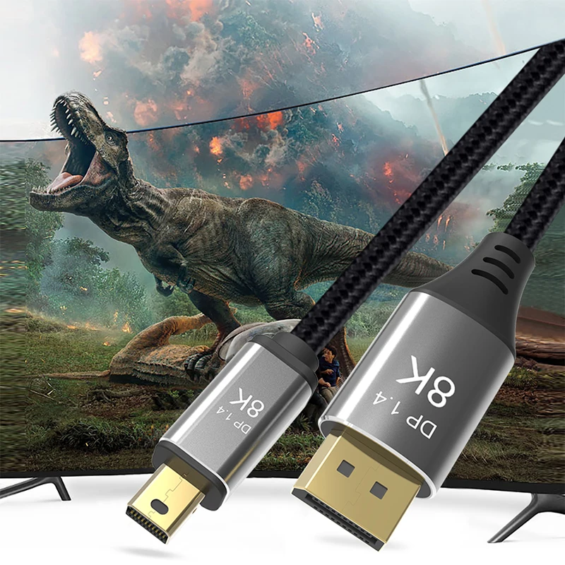 Кабель Mini DP к 4K @ 144hz 8K 60Hz Thunderbolt для Displayport двухнаправленный кабель dp 1 4 Macbook|Кабели